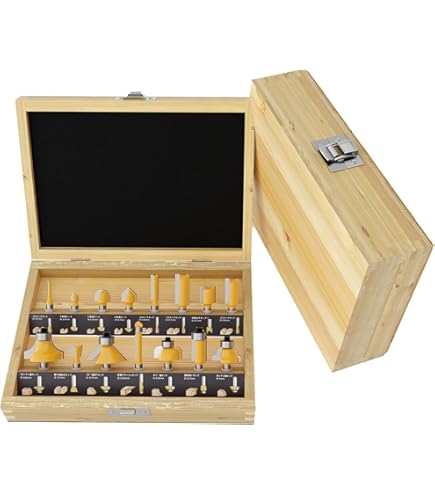 Amazon | トリマー ビットセット 15本組 軸径6mm 日本規格 ルーター